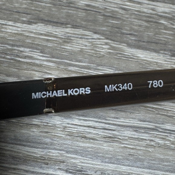 Michael Kors MK340 Eyeglass Frames 52-18-135 Gold Brown Semi Rimless + Case - Picture 6 of 12